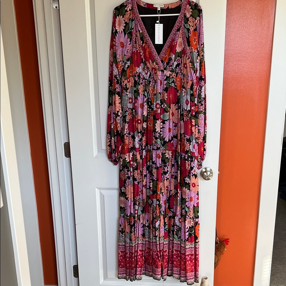 Baltic Born Multicolor Floral Long Sleeve Dress